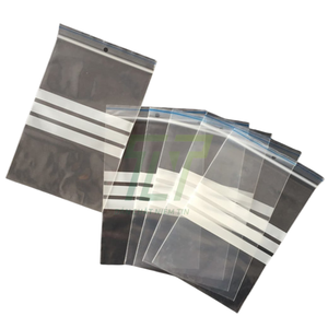 Bolsa de plástico PE transparente con cremallera y logotipo personalizado para almacenamiento duradero de ropa doméstica - Product Image 1