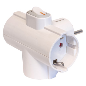 Adattatore Multipresa Triplo Spina 2 Poli + Terra 16A - Product Image 1