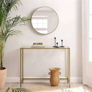 Premium Metal <b>Console</b> <b>Table</b> <b>with</b> Modern Design and Ample <b>Storage</b> Perfect for Upscale Living Rooms and Offices - Product Image 4
