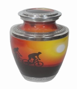 Urne de crémation en laiton revêtu d'émail de fleur de Rose, de qualité supérieure, Design moderne, meilleure vente, rangement - Product Image 4