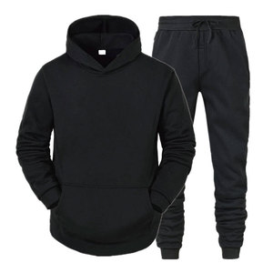 Chándal con capucha para hombre, chándal de 2 piezas para correr, chándal deportivo para Otoño e Invierno - Product Image 4