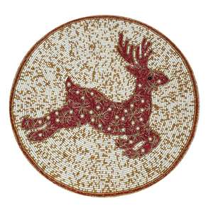 Dessous de verre perlé de fraise pour les fêtes d'été conception de fruits pour le décor de table de fête en plein air de printemps taille 4 pouces à prix discount - Product Image 5