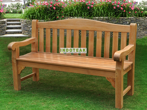 Cổ điển rắn Teak vườn băng ghế dự bị đồ nội thất ngoài trời cho phòng ngủ công viên Trung tâm siêu thị bệnh viện-Bán buôn Patio băng ghế - Product Image 2