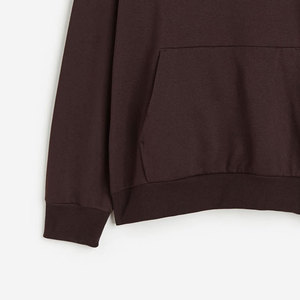 Sudaderas con Capucha Extra Grandes Personalizadas para Hombre, Logotipo Bordado, Tejido 100% Algodón Ecológico y Transpirable, Estampado Sólido Otoñal - Product Image 6
