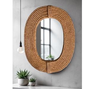 Miroir mural de haute qualité, art en résine, cadre en fer de luxe, miroir de sol, grand miroir de pleine longueur - Product Image 5