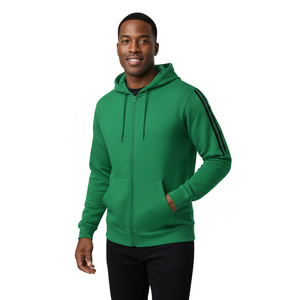 2025 Wholesale Custom <b>Grey</b> Zip up Hoodie for Men Streetwear Fashion Sports Casual <b>Sweatshirts</b> 100% Cotton Front Logo Position - Product Image 6