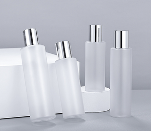 Bouteille Pure Dew en plastique dépoli peint par pulvérisation, à épaule droite, 24 dents, 120 ml, avec double couvercle argenté, pour eau et lait - Product Image 2