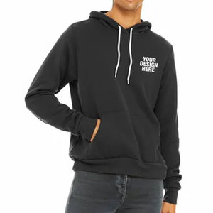 Bella + toile impression personnalisée pull sweat à capuche poche kangourou décontracté polaire à capuche 100% coton Hip Hop prix sweat à capuche - Product Image 1