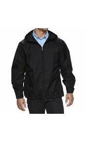 Unisex Hooded Windbreaker <b>Jacket</b> <b>Canvas</b> Waterproof Breathable Polyester Embroidery Outdoor Casual Autumn Wear Regular Fit Zipper - Product Image 3