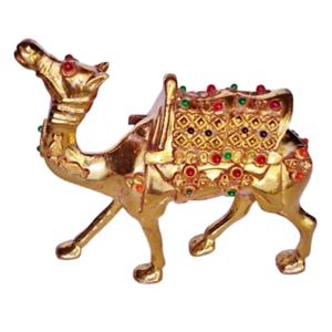 Camello de latón hecho a mano de alta calidad con grabado acabado dorado para decoración Metal artesanías árabes camello - Product Image 5