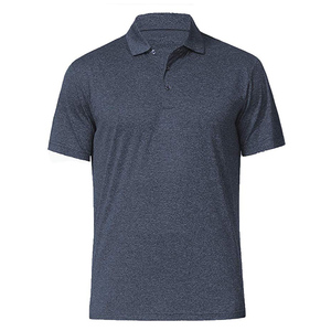 T-shirt polo 100% coton pour hommes, chemise de sport de golf respirante à séchage rapide, logo ample imprimé par sublimation, vente en gros - Product Image 6