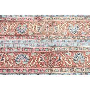 Alfombra Turca Vintage de Lana Azul, 2x7.4 pies (60x225 cm) - Product Image 4