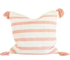 Fundas de cojín estampadas a cuadros a rayas Bohemias de algodón 100%, almohada decorativa tejida a mano con borlas para uso doméstico - Product Image 2