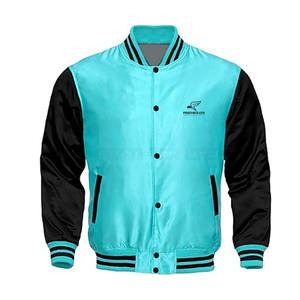 OEM de alta calidad del equipo deportivo chaqueta de satén Letterman Super Unisex chaqueta de satén por encargo Letterman chaquetas para la venta - Product Image 1
