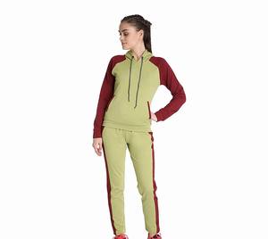 ชุดวอร์มผ้าฝ้ายพิมพ์โลโก้ตามสั่งสำหรับผู้หญิง คุณภาพสูง สั่งซื้อจำนวนมาก ราคาโรงงาน ชุดสองชิ้น - Product Image 3