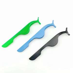 Hot Sale <b>Eyelash</b> Tweezers Wholesale Pink Black White Rose Gold Lash Tweezers Vendor Private Label <b>Eyelash</b> <b>Applicators</b> Tweezers - Product Image 3