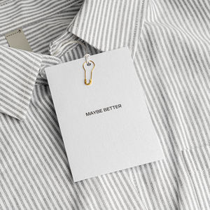 कपड़े के लिए jcpuro-कपड़े लेबल कस्टम हैंग टैग स्ट्रिंग लूप कस्टम कपड़े के लिए लोगो के साथ कपड़े ब्रांड के लिए टैग - Product Image 5