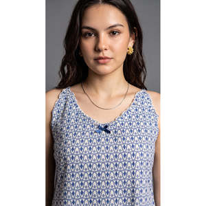 Ensemble de vêtements de nuit capri en rayonne pour femme - Tenue d'intérieur douce imprimée avec motif animalier en mélange de spandex XS - Product Image 2