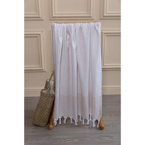 Juego de 2 toallas de baño Varol 100% algodón Pestemal (toalla turca) de secado rápido, a rayas, de tejido jacquard grueso, para playa - Product Image 1