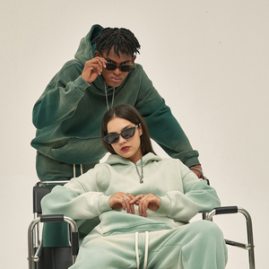 Sweats à capuche sans cordes de haute qualité sweat à capuche avec impression bouffante pull en polaire lourd personnalisé pour hommes pull à capuche surdimensionné - Product Image 4