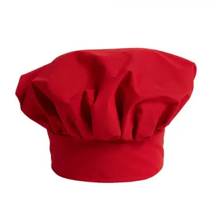 OEMシェフキャップ/高品質レディースシェフ-レストランキッチン帽子卸売工場価格と最高品質