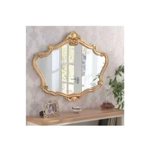 Royal Look Premium Modern Wedding Wall <b>Mirror</b> Iron Frame Gold Plated Indian Handcrafted Wall Art Vanity Basin Customizable Color - Product Image 1