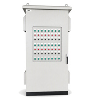 Boîtier de distribution électrique étanche en acier au carbone à double porte, armoire de commande avec ventilateur et bouton pour utilisation avec moteur