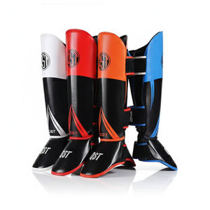 Espinilleras de Boxeo Profesionales Personalizadas de Alta Calidad, Cuero PU Transpirable, Cierre de Velcro, Entrenamiento, Sparring, Golpes - Product Image 5