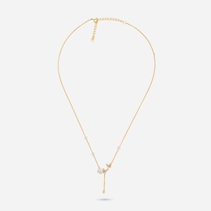 Hermoso collar de mariposa con perlas de imitación, regalo perfecto para mujeres, plata 92.5 - Product Image 4