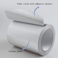 Ruban adhésif en aluminium et fibre de verre, ruban d'isolation renforcé résistant à la chaleur pour l'étanchéité des conduits, la protection thermique, la barrière contre les vapeurs
