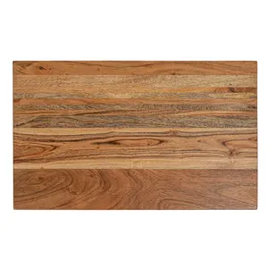 Planche à découper en bois d'acacia et de manguier naturel faite à la main pour la cuisine et le restaurant | Logo personnalisé disponible en gros exportation en vrac - Product Image 4