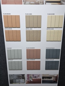 Projet mural de salle de bain pour hôtel et appartement 200x200mm 65x225mm 75x300mm Carreaux de métro en céramique émaillée de couleur unie - Product Image 6