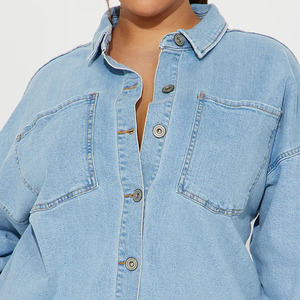 แจ็กเก็ตยีนส์ระบายอากาศได้ดีสำหรับฤดูหนาวโลโก้2026/OEM โลโก้ออกแบบได้ตามต้องการสำหรับผู้หญิง - Product Image 6