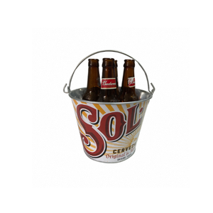 Custom Printed <b>Beer</b> Ice <b>Bucket</b> Galvanized Metal Beverage Tub Large Size Perfect For Party Catering Restaurant Banquet & Outdoor - Product Image 6