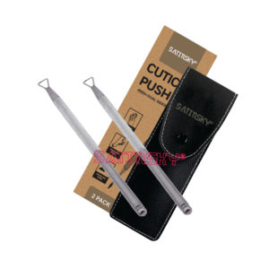 Pousse-ongles dissolvant de cuticules à double extrémité soin des ongles cuticules en acier inoxydable de qualité allemande de haute qualité - Product Image 3