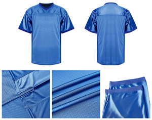 Custom FEROCIOUS CLOTHING American Football Practice Jersey <b>Red</b> <b>Mesh</b> V Neck Short Sleeve Breathable Anti-Bacterial Lightweight - Product Image 5