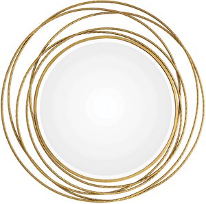 Well Selling Iron <b>Mirror</b> Art <b>Irregular</b> Circular Living Room Metal Frame Wall <b>Mirror</b> Decor Christmas Vintage Luxury Space Casual - Product Image 4