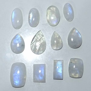 Pierre de lune naturelle Cabochon de pierres précieuses en vrac Prix de gros Pendentifs de pierres précieuses naturelles en vrac - Product Image 5
