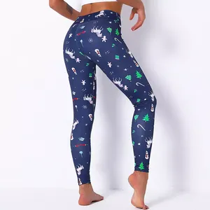 Vente chaude taille haute femmes sans couture Yoga Leggings Camouflage imprimé pantalons de sport séchage rapide Fitness Leggings 100% coton - Product Image 5