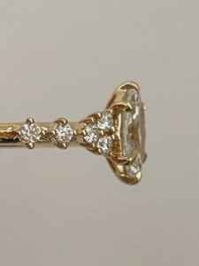 Anillo de Diamante Marquise Brillante de 1.00CT Cultivado en Laboratorio para Mujer, Oro Sólido de 14K, Regalo de Joyería para Aniversario, Boda o Promesa para Enamorados - Product Image 5