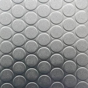 Robust Premium Quality PVC Vinyl Flooring Modern Embossed <b>Coin</b> Design Indoor Anti-Slip for Supermarket Use - Product Image 1