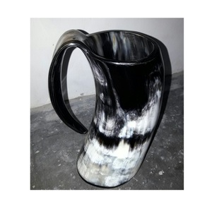 Elegante taza de cuerno de cerámica artesanal duradera y hermosa con pasión histórica: posee un trabajo duradero de belleza - Product Image 5