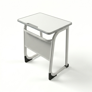 Escritorio Escolar Moderno ARSU con Silla Negra y Tablero de Madera Blanca, Estructura de Plástico Resistente, Garantía de 2 Años para Uso en el Aula - Product Image 3
