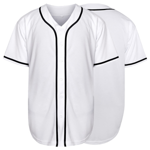 Camiseta de Béisbol Deportiva de Manga Corta para Hombre, de Poliéster, Transpirable, de Secado Rápido, con Logotipo Personalizado por Transferencia de Calor, al por Mayor - Product Image 3