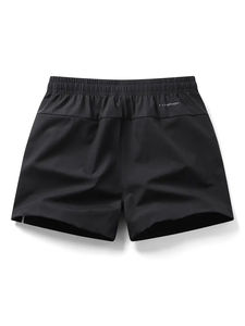 กางเกงขาสั้นผู้ชายผ้าคอตตอนผ้าตาข่ายออกกำลังกายแบบลำลองไซส์ใหญ่พิเศษพิมพ์ลายเอวผ้าโพลีเอสเตอร์แบบเรียบ - Product Image 5