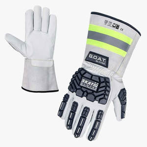 Guante de piel de cabra de grano PREMIUM de SKATIQ original con 5 Puños (impacto) - Product Image 1