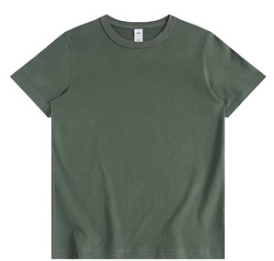 T-shirt col rond 100% coton 200g pour homme, couleur unie simple, manches courtes, hauts décontractés Offre Spéciale design vierge, sonneries peignées - Product Image 4