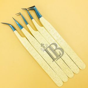 Pinces professionnelles pour extensions de cils, pinces à cils en vison, pinces à cils plats, pinces à cils en acier inoxydable durable, logo privé - Product Image 3