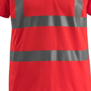 100% coton tricoté réfléchissant sécurité hommes pour chemises respirant à manches courtes vêtements de travail Logo personnalisé impression - Product Image 6