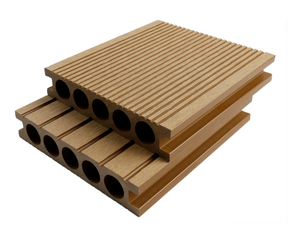 Planches de terrasse WPC de haute qualité, résistantes à l'usure, surface gaufrée 3D, imperméables, pour piscine, <span class=keywords><strong>patio</strong></span>, sol extérieur, prix d'usine - Product Image 3